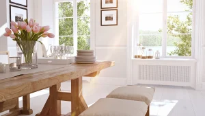 beautiful home interior with cleaned windows